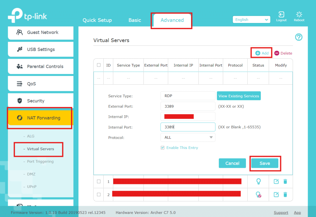 Port Forwarding