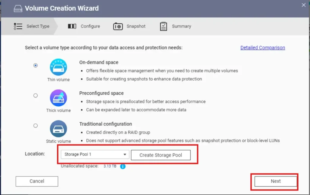 New Volume Configurations