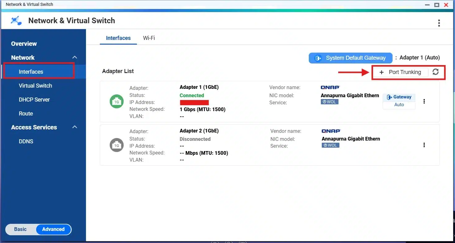 Qnap NAS Network Configurations